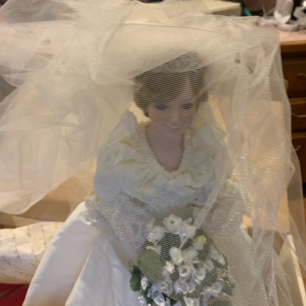 Elegant Bridal Doll with Veil and Bouquet